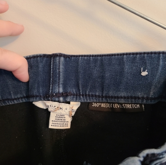 American Eagle size 6 Long lace up fly next level stretch denim jean - Picture 4 of 4